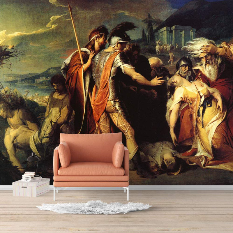 Adhésif mural «King Hear Mourns Cordelia's», L 100 po x l 144 po