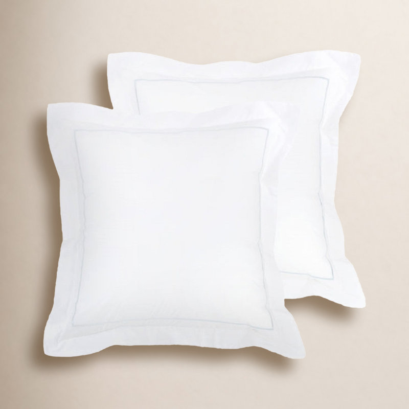 Taie décorative simple Bergeron, Blanc