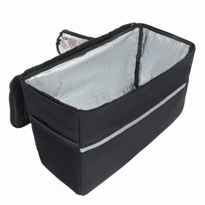 Chariot pliant 3 en 1 avec siège de banc - capacité de 500 lb, pneus de plage tout-terrain, 1 sac de glace inclus - idéal pour le camping, la plage, l'épicerie et l'extérieur