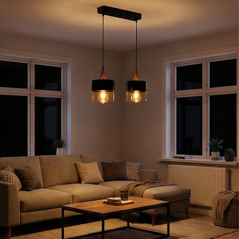 Elysian 2-Light Adjustable Linear Pendant