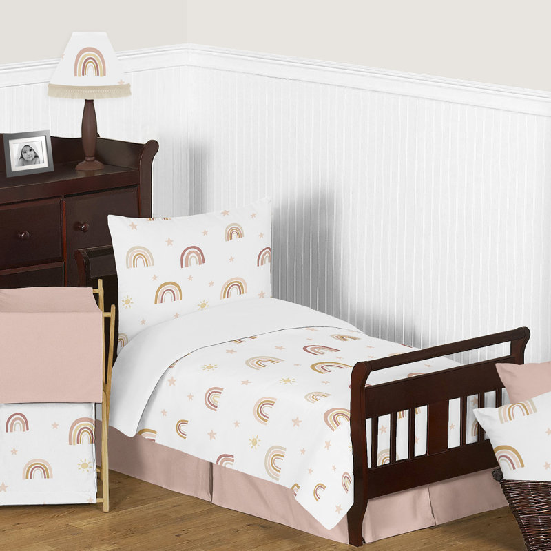 Boho Rainbow Toddler Bedding Set