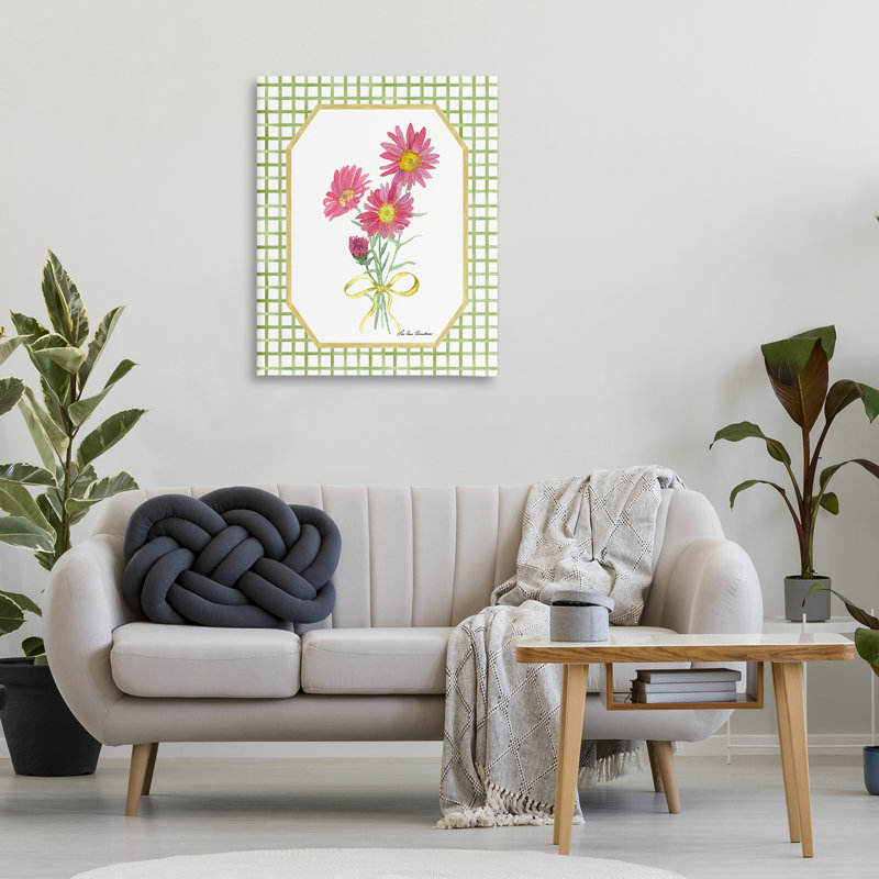 «Botanical Story» sur toile Vichy, design par Lee Ann Sanders, H 40 po x l 30 po