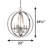 Wane 5-Light Indoor Brushed Nickel Globe Candelabra Chandelier-1342190013