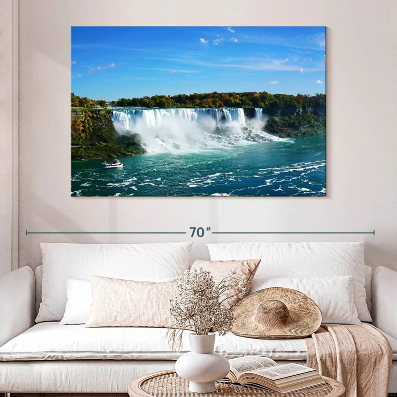Alvord journée ensoleillée aux chutes du Niagara, H 34 po x l 51 po