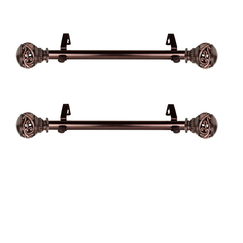Tringle à rideaux simple Ellie Isabella, Bronze