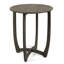 Table 27,5 po en bois gris avec attrait rustique pour les espaces extérieurs - 27,5 po