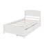 Lit plateforme simple avec deux tiroirs-434316420