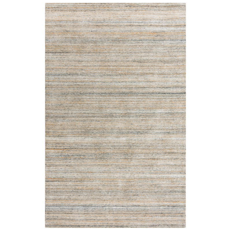 Tapis brun touffeté à la main Lemanski, Rectangle 5 pi x 7 pi 6 po