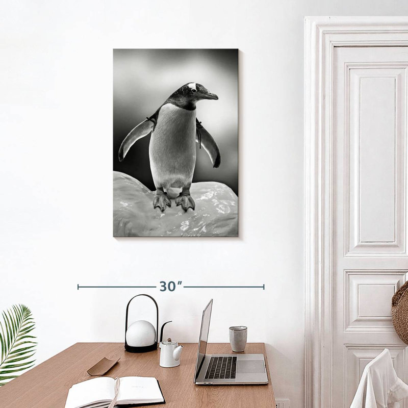 Pingouin glacé, H 30 po x l 20 po