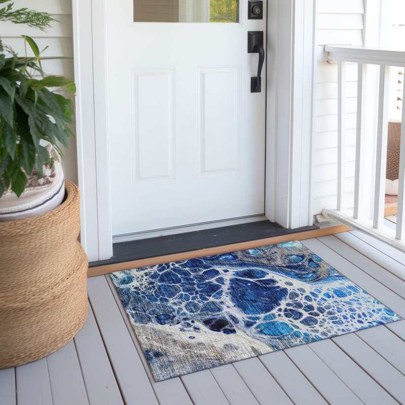 Tapis intérieur / extérieur Ayush, Rectangle 1 pi 8 po x 2 pi 6 po