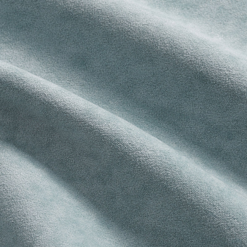 Canapé modulaire en suède luxueux, Suède bleu clair