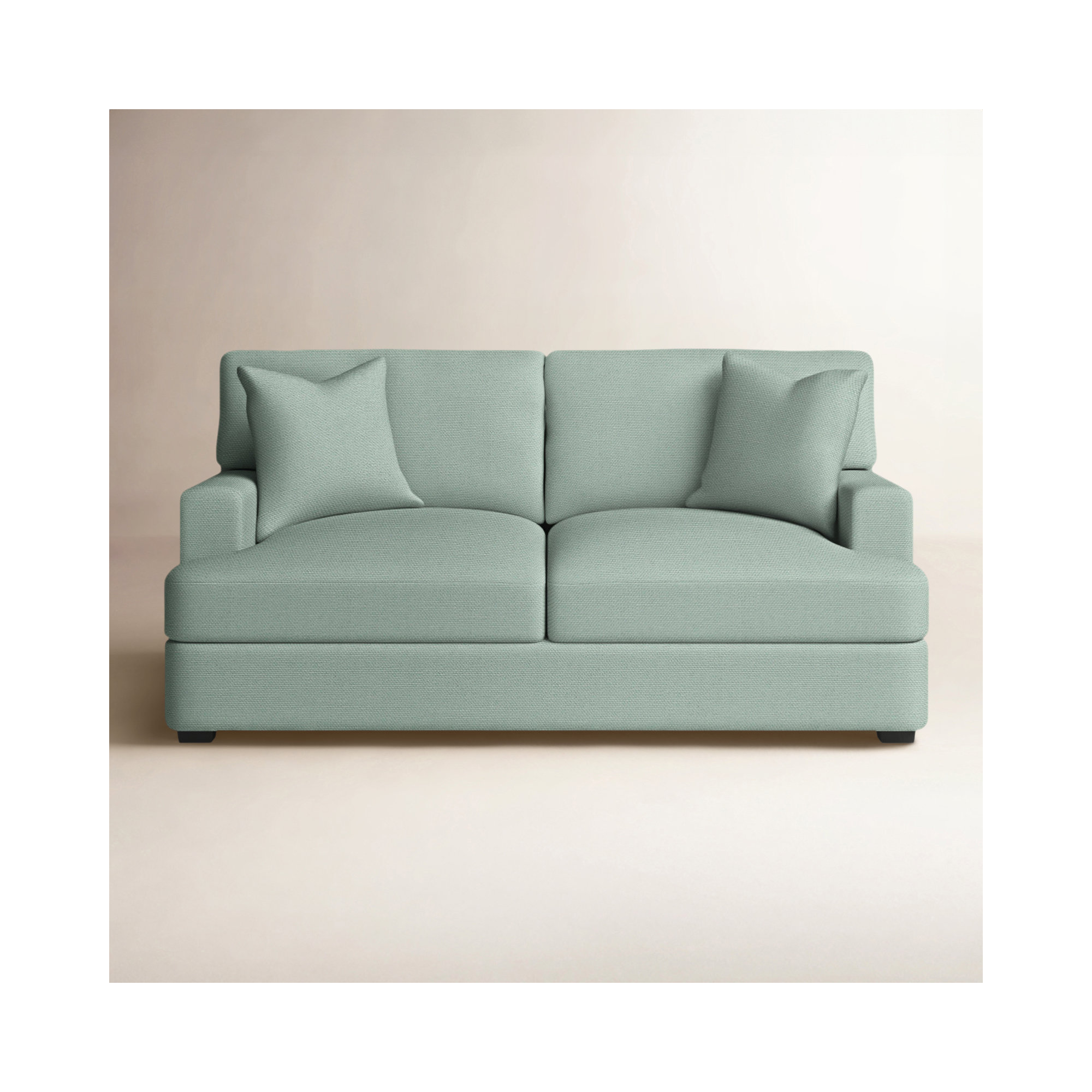 Emilio 65'' Upholstered Loveseat, Bayou Midnight Canvas