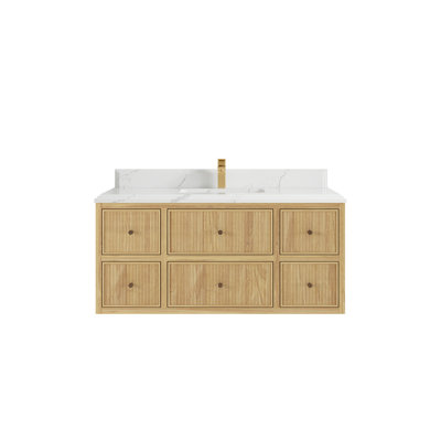 Nedjalka 48'' Single Bathroom Vanity with Quartz Top