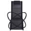 Wedgefield Outdoor Orbital Lounger Zero Gravity Sun Lounger Foldable Black