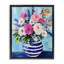 Fleurs dans un vase, cadre flottant, design par Petal Prints Design-501387773-501387772