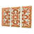 Toile avec cadre flottant or