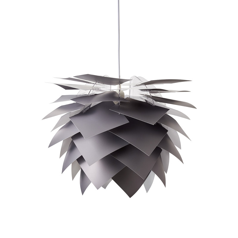 Illumin 1 - Light White Geometric Pendant, Grey