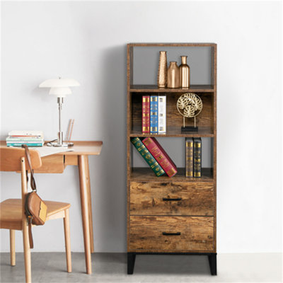 Bibliothèque à marche en acier H 53,5 "x l 20,1" Aragam
