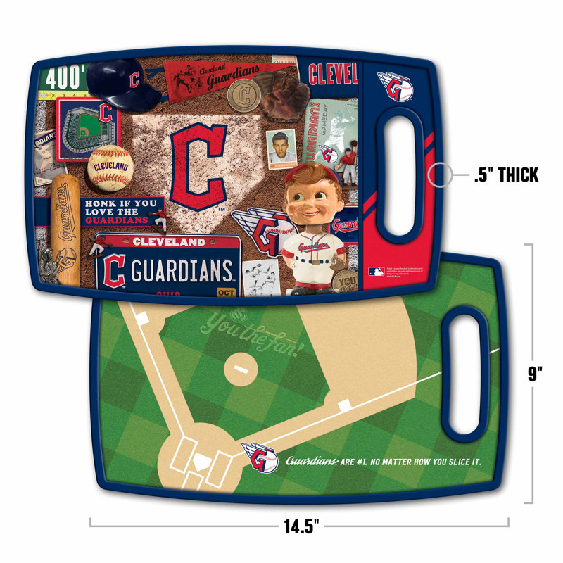 MLB Retro Series Cutting Board, Cleveland Guardians