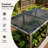 Amgo 50% Black Shade Cloth, Heavy Duty Grommets Shade for Greenhouse, Garden, Patio, Pergola-104250644