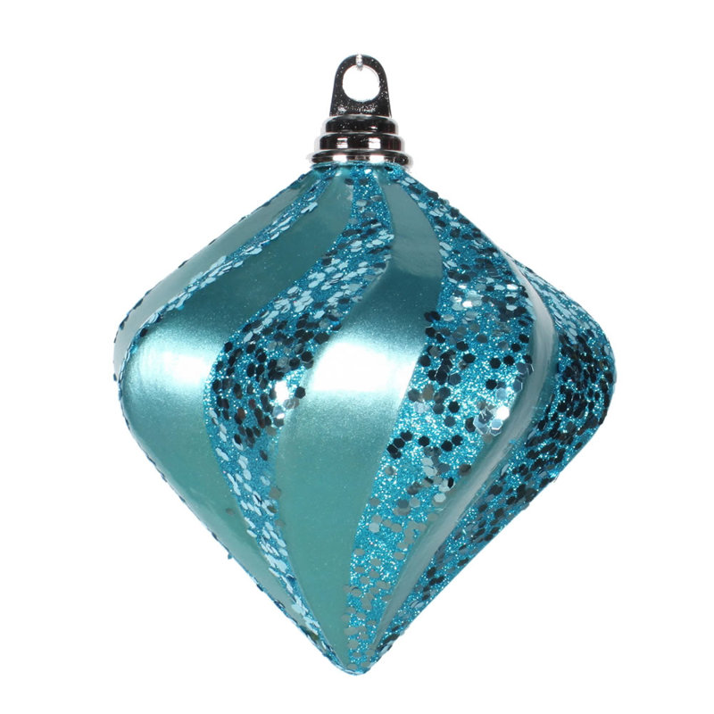 Ornement en forme de diamant, Turquoise