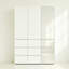 Armoire modulaire en bois avec miroir Elise