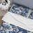 Blue Victorian Scrollwork Victorian Pattern Floral Duvet Cover-1426515939
