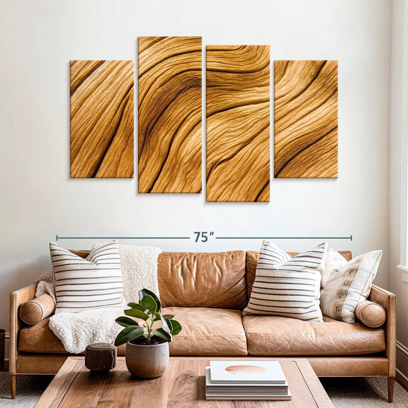 Avery Pine Tree Bark Abstract, 42" H x 68" W