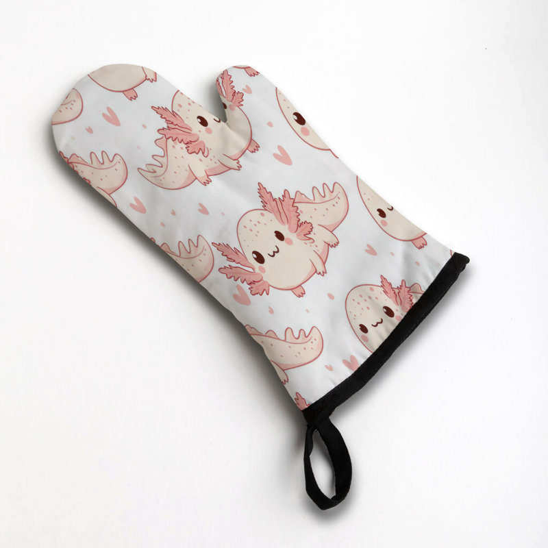Axolotl Love Oven Mitt sergé de coton