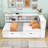 Twin Daybed with 2 Drawer and Storage Cabinets and USB Ports-549805662