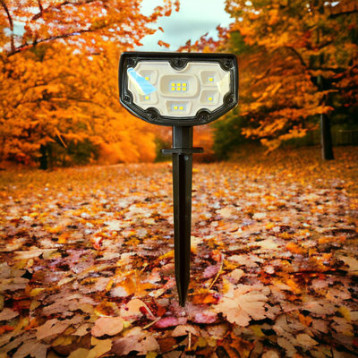 Lumières solaires imperméables Ip68, 56 lumières à DEL à 3 modes de fonctionnement à énergie solaire pour l'extérieur, paquet de 4 (blanc chaud)