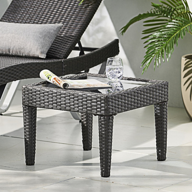 Table d'appoint d'extérieur, Gris
