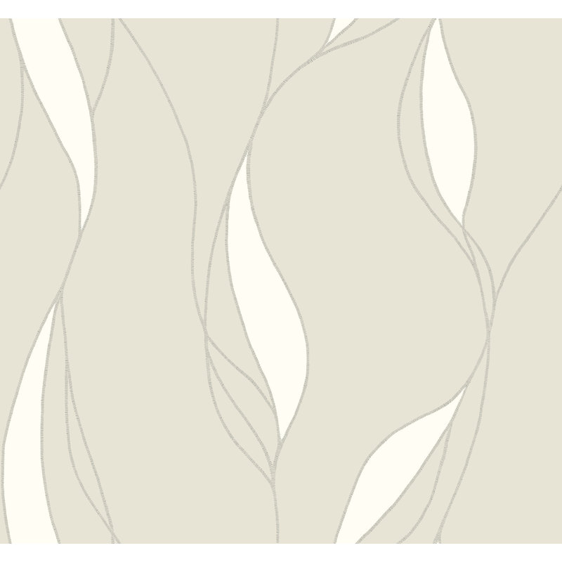 Papier peint à feuilles société Society Hill Dove, Gris