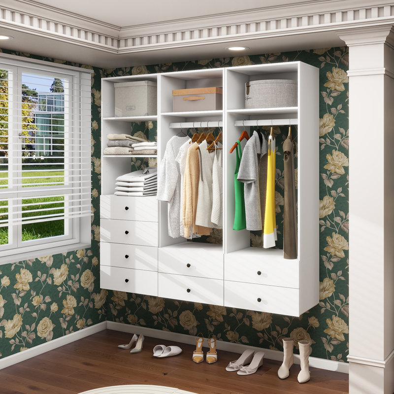 Closet Organizer System with Drawers