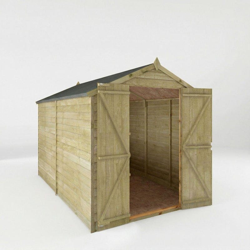 Mercia 10 x 6ft Overlap Apex Windowless Shed, Yes