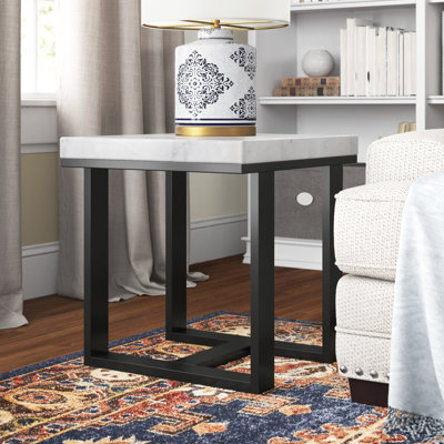 Anagabriel Marble Top End Table