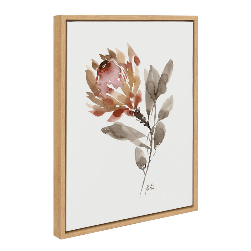 «Wild King Protea» par Sara Berrenson, reproduction d'art sur toile encadrée