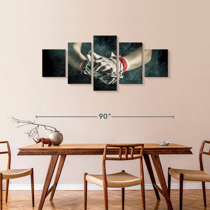 Dusting The Hands, 36" H x 80" W