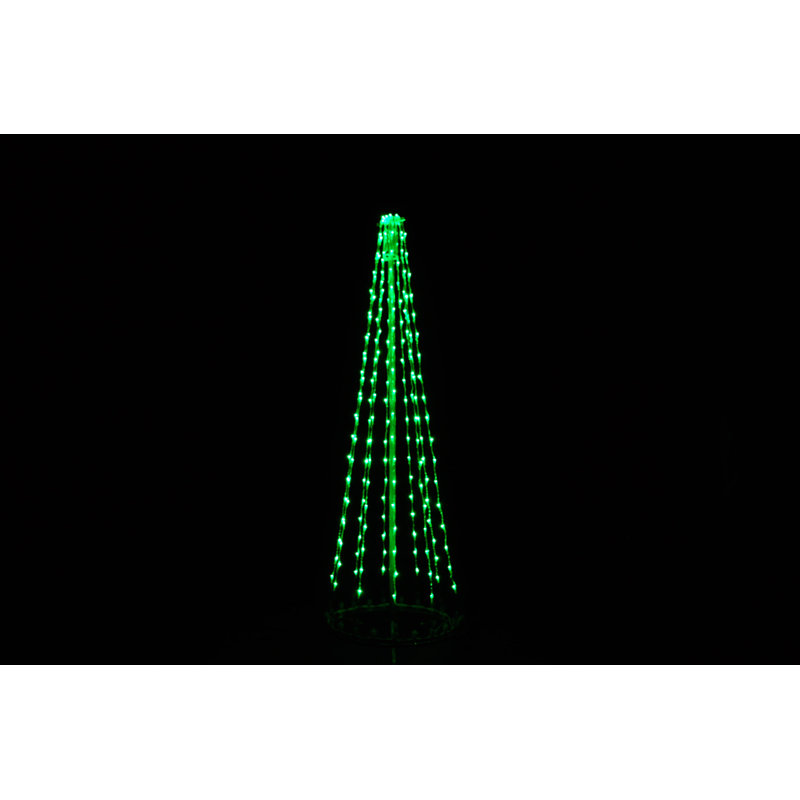 Arbre à DEL 3D (1616-vert), H 96 po x l 45 po x P 30 po, Vert