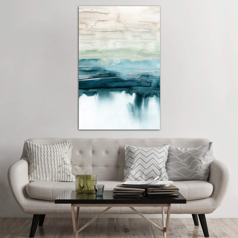 Organic Cascade I by Grace Popp - Wrapped Canvas Painting, 66.04 cm H x 45.72 cm W x 3.175 cm D