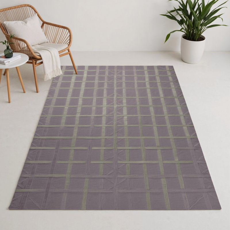 Trellis Pink Indoor and Outdoor Area Rug, Rectangle 3' x 5'