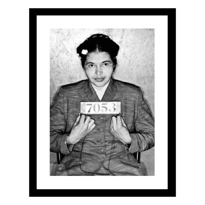 " Rosa Parks 1955 Mugshot - 14x18 Framed Print " Print