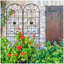 Ensemble de 2 treillis de jardin en métal 86,7 po x 19,7 po antirouille-1120098258