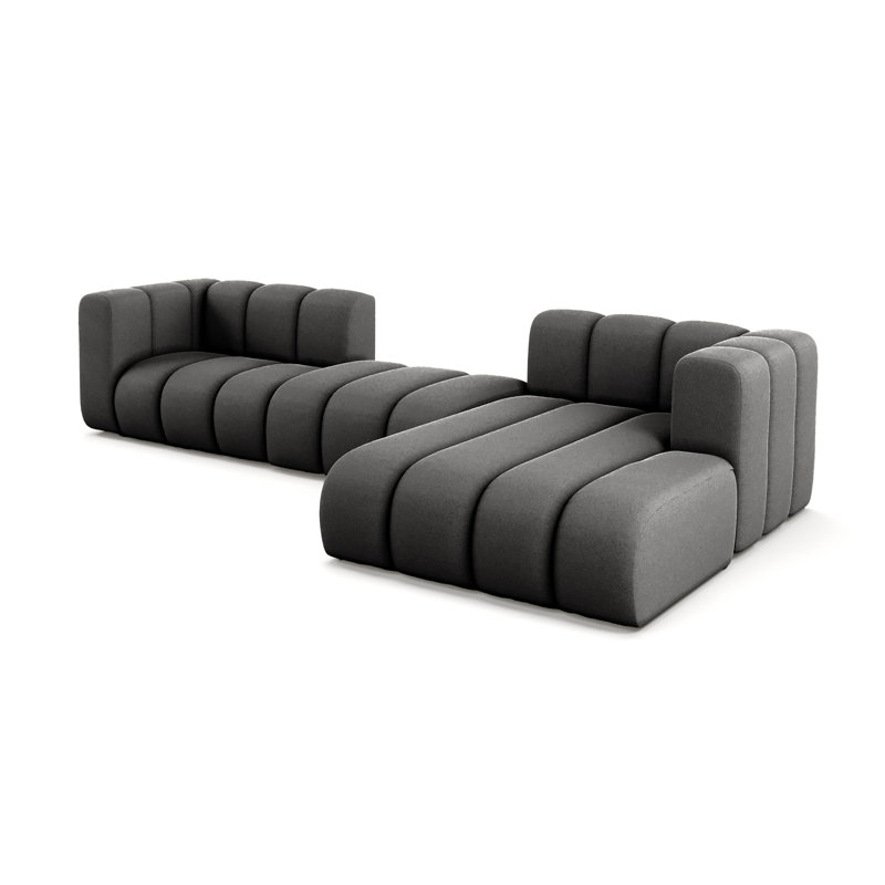 3 Seater Velvet Sofa & Chaise