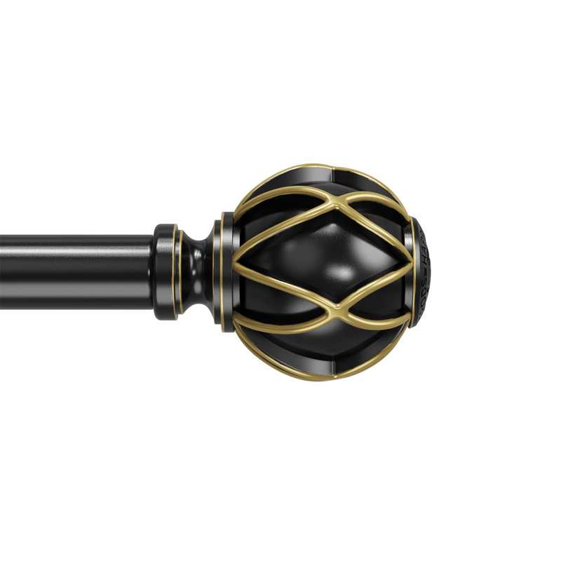 Tonsey Curtain Track/Rail, Matte Black, 230cm