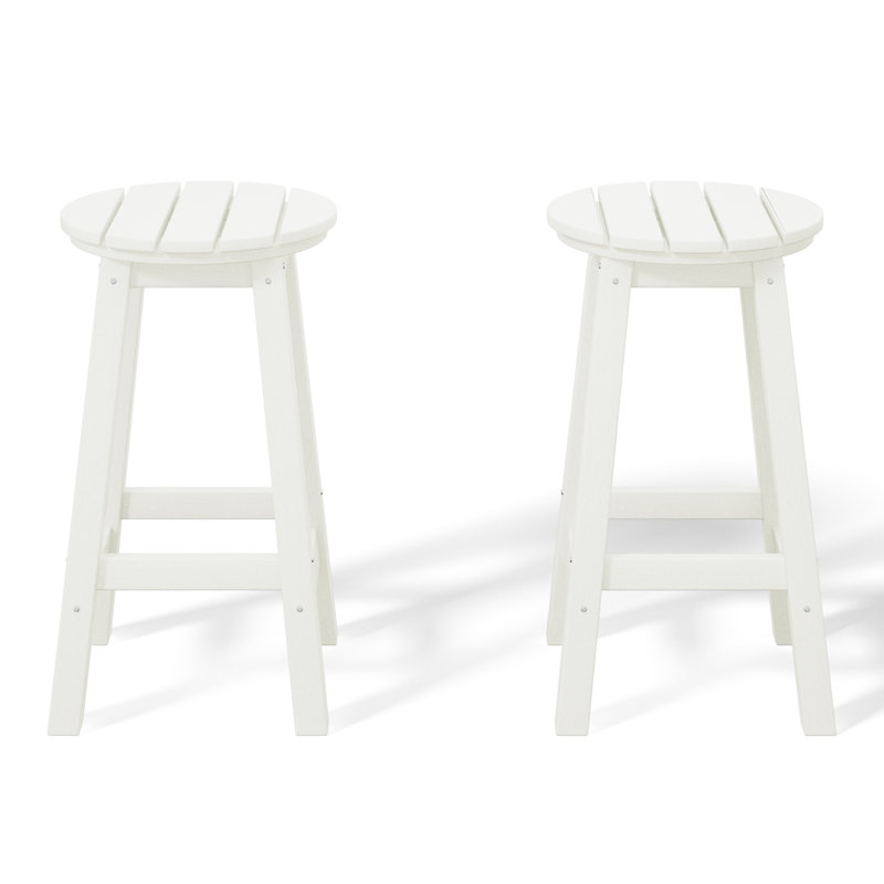 Laguna 24" Round Counter Stool, White