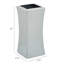 Grand vase carré en argent martelé 9403-2068865830