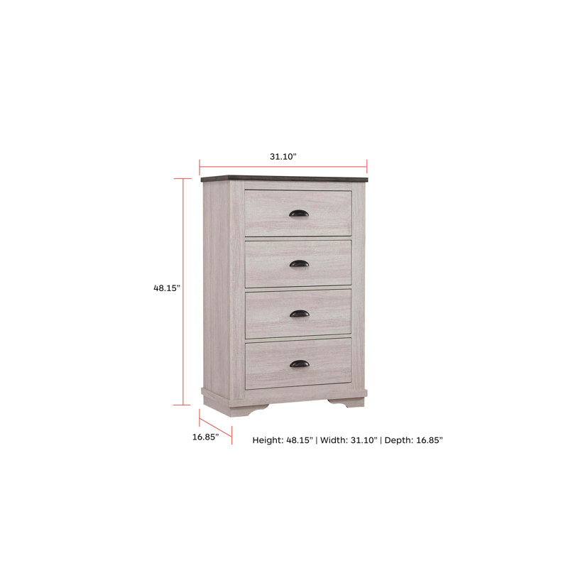 Coralee - Commode, Gris clair