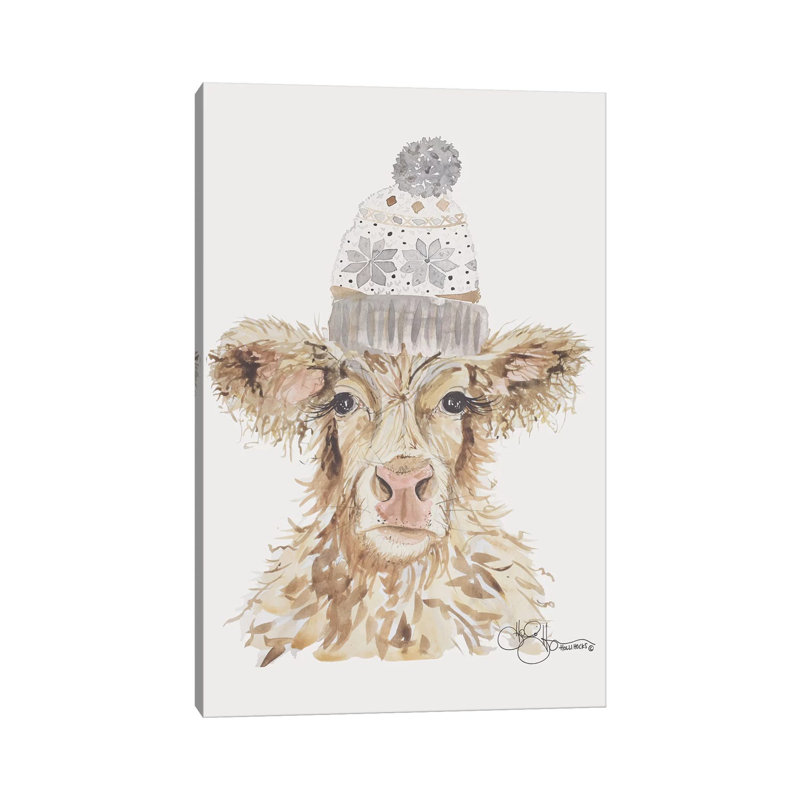 Cozy Cow 1 Piece Wrapped Canvas Wall Art, 66.04 cm H x 45.72 cm W x 1.91 cm D