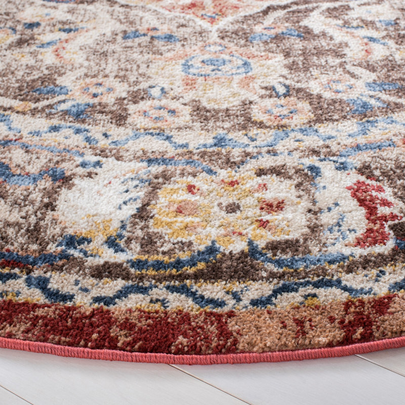 Broomhedge Bijar Performance Oriental Rug, Round 6'7"